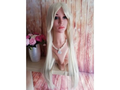 Emily dlhá blond parochňa s ofinou
