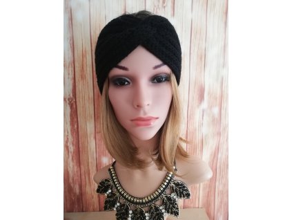 Čelenka na hlavu - čierna