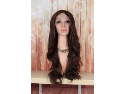 Serena - lace front hnedá vlnitá parochňa
