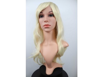 Izabel - dlhá blond vlnitá parochňa s ofinou