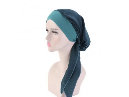 Šatka na hlavu - zelená