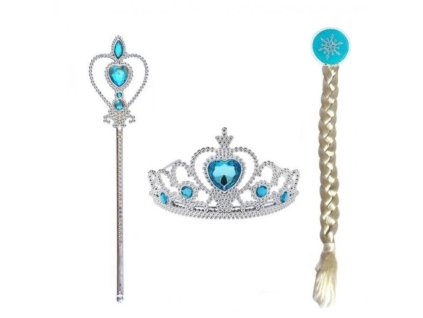 sada frozen 4ks set frozen elsa 4ks celenka hulka rukavice cop tyrkysove rukavice