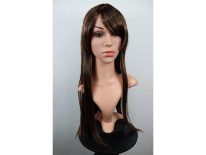 Emily dlha hnedá parochňa s ofinou