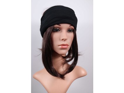 Nákrčník, čiapka, čelenka čierna