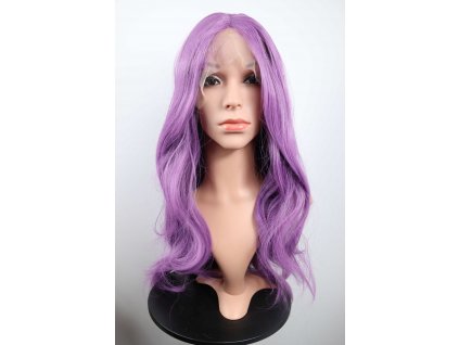 Bella - lace front fialová vlnitá parochňa