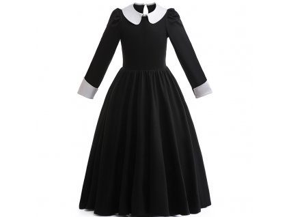 Mníška - Wednesday šaty s kabelkou- midi