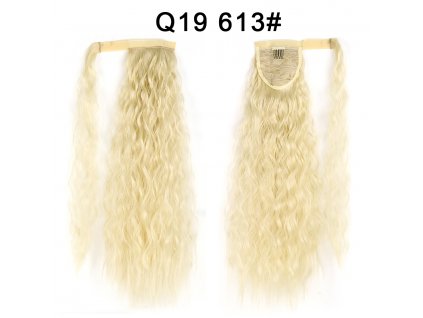 Príčeskový cop - blond - vlnitý 613