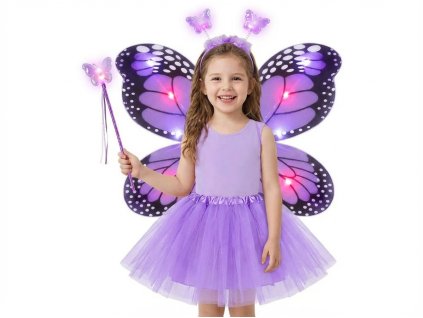 Kostým motýľ - svietiaci