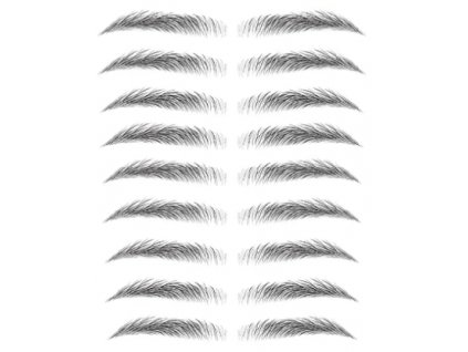 Tetovacie obočia - čierne 05