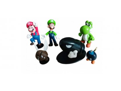 Postavičky Super Mario Bros 3 - 6cm bez krabičky 6ks
