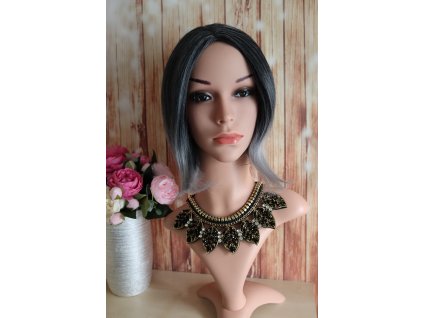 Victoria - čierna - sivá parochňa