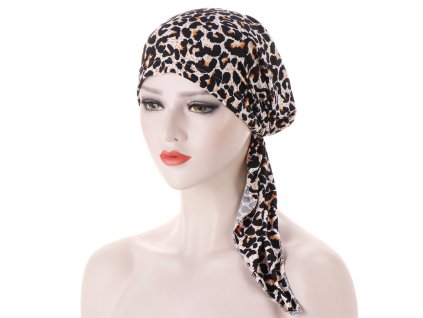 Šatka na hlavu - tigrovaná