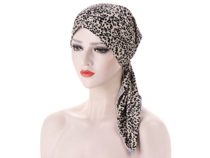 Šatka na hlavu - tigrovaná