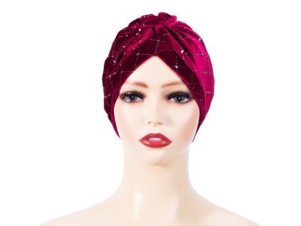 Dámsky Turban - bordový