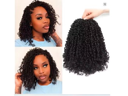 Yanky twist hair na zapletanie - kanekalon - čierna