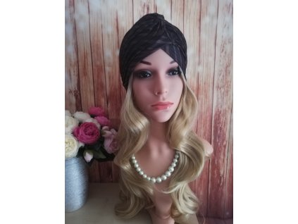 Dámsky Turban - čierno-hnedý
