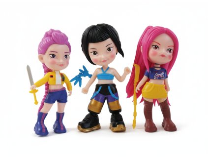 Postavičky Demon hunters K-pop HUNTRIX - 3ks - 15-16cm