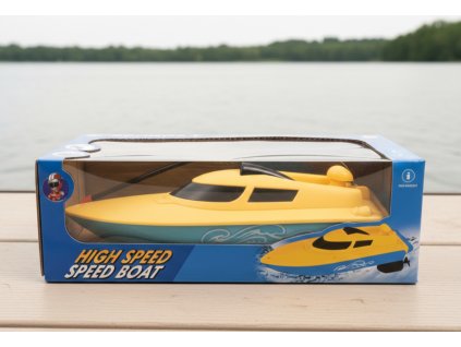 Plávajúci motorový čln - na batérie