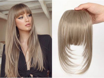 Príčesok ofina hustá - blond s melírom 18/613