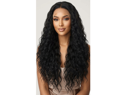 Tracy - lace front čierna hustá parochňa