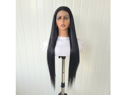 Maryelen - lace front dlhá čierna parochňa