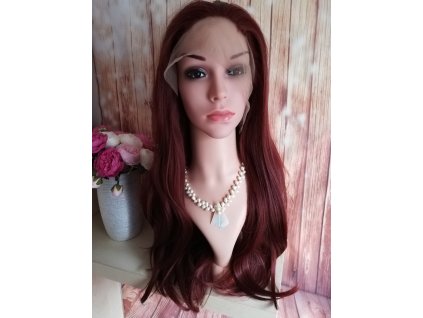 Vanda - lace front ryšavá - červená parochňa
