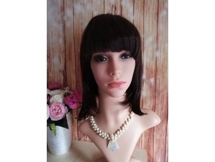 Katrin polodlhá tmavá hnedá parochňa