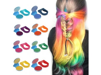 Zmývateľné kriedy na vlasy - fialová