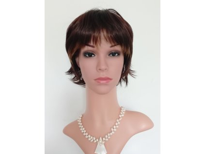 Alison - krátka hnedá parochňa WQ - 03