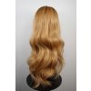 Dominika - dlhá ombré blond - čierna vlnitá parochňa