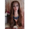 Kelly - lace front dlhá hnedá parochňa