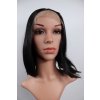 Deonne - lace front polodlhá čierna  parochňa