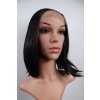 Deonne - lace front polodlhá čierna  parochňa