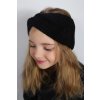 Čelenka pletená čierna
