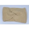 Čelenka pletená béžová