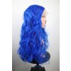 Bella - lace front modrá vlnitá parochňa