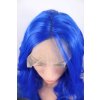 Bella - lace front modrá vlnitá parochňa