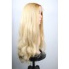 Bella - dlhá lace front ombré blond - ryšavá vlnitá parochňa