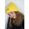 Čiapka s nápisom žltá