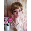 Megane - krátka blond - hnedá parochňa