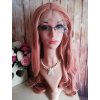 Rachel - lace front dlhá ružová vlnitá parochňa