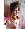 Dámsky Turban z vlny - hnedý
